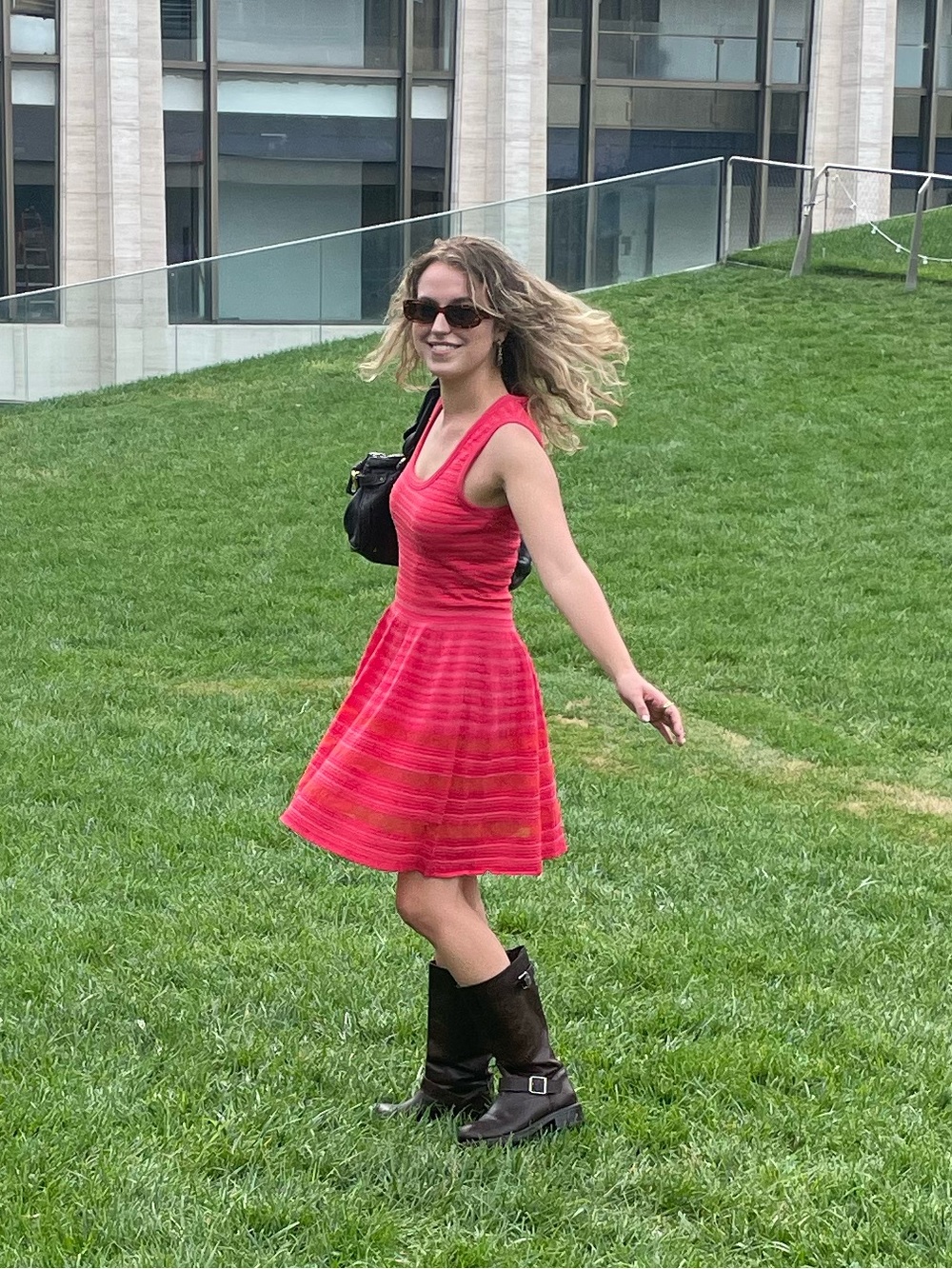 Missoni Sleeveless Pink Knit Fit-and-Flare Dress